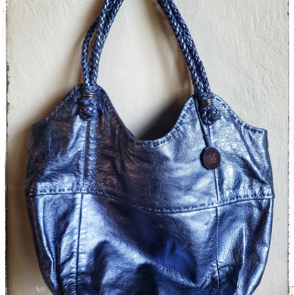 The Sak Shoulder Bag Electric Blue Purple EUC